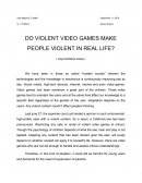 Do Violent Video Games Make People Violent in Real Life?