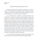 The Role of Investment in the Independence of a Nation
