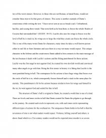 dante inferno essay