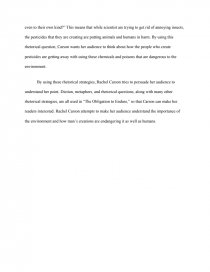 Example Of An English Essay Essay Preview Obligation To Endure Rachel Carson Zoom Zoom Sample English Essays also Essay On Pollution In English Obligation To Endure Rachel Carson Essay English Essay Websites