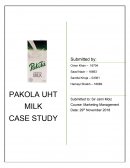 Dairy Industry in Pakistan Case Study
