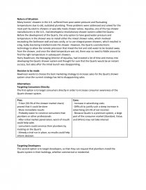 aqualisa quartz case study analysis