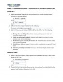 Bama 517 Individual Assignment 1: Questions for the Secondary Research Quiz
