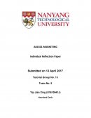 Individual Reflection Paper