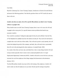 carter cleaning company case study solution chapter 8