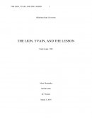 The Lion, Yvain, and the Lesson