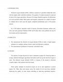 Chemical Oxygen Demand