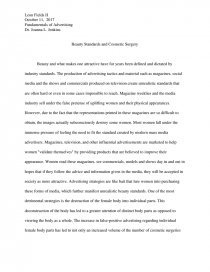 beauty standards and cosmetic surgery research paper what is beauty essay