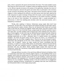 essay about wedding ceremony
