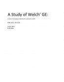 Hrm5001 - a Study of Welch’ Ge: a Case of Leveraging Leadership for Corporate Growth