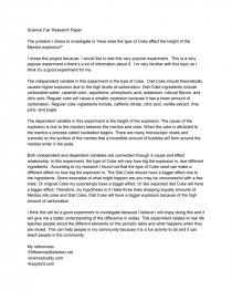 science fair research report