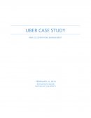 Mba 511 Operations Management Uber Case Study