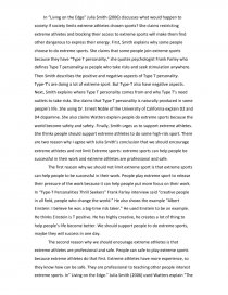 Living On The Edge By Julia Smith Essay Living On The Edge By Julia Smith Essay