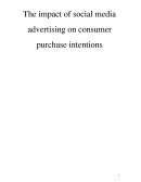 The Impact of Social Media Advertising on Consumer Purchase Intentions
