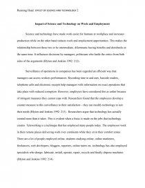 Реферат: Technological Impact Essay Research Paper Technological Impact