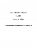 Social Action Self- Reflection